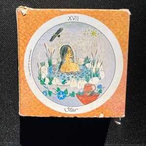 Mini Mother Peace round tarot card deck round